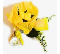 Baci Perugina Festa Della Donna - Ramo Di Mimose Artificiali + Cuore Baci perugina Classici 100gr - Confezione Regalo Donna(CLASSICO)