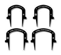 Back 2 Basics Ensemble de portails de putting - Aide au golf pour l'alignement et la précision - Gate Putting Green & Golf Putting Mat Trainer - Aide à l'entraînement de putter noir pour putter des