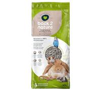 Back 2 Nature Litière et literie, (10 l) Litière hautement absorbante composée à 99 % de papier recyclé pour petits animaux, cage pour lapins, oiseaux, furets et hamsters, douce, sûre et compostable.