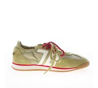 BACK 70 baskets femme Rocket vert olive nylon daim double lacets