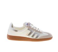 BACK 70 femme chaussures Sneaker Cloud cuir crème daim beige argent