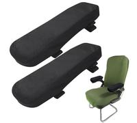 Back Back Pour Le Bureau - Couvertures Accoudaines Amovibles En Polyester Pour Chaises De Bureau, Fibre De Polyester 2 Pièces Couvertures D'accoudoirs Confortables Pour Les Chaises De Jeu Pour Le Soul