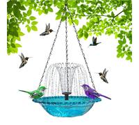 BACK BAY - BACK BAY AVEC PASSAGE | Fontaine solaire Set pour piscine pour oiseaux extérieurs, station d'alimentation pour oiseaux, boissons de bain pour balcon, terrasse, décoration de jardin, piscine