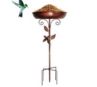 BACK BAY - Bol d'alimentation Birding Piédestal Outdoor Birrd | Décoration de jardin résistante aux Weatch | Classic Garrden Biirdbath Attirer les oiseaux | Bassin d'acqu