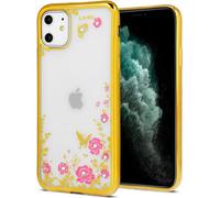Back Case DIAMOND FLOWER Gold pour Samsung Galaxy S21 Plus