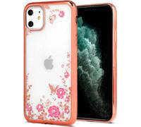 Back Case DIAMOND FLOWER Rose pour Samsung Galaxy S21 Plus