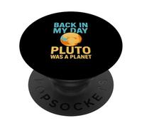 Back In My Day Pluto Was A Planet Astronomie rétro amusante PopSockets PopGrip Adhésif