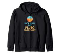 Back In My Day Pluto Was A Planet Astronomie rétro amusante Sweat à Capuche