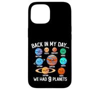 Back In My Day We Had 9 Planets Système solaire Space Science Coque pour iPhone 15