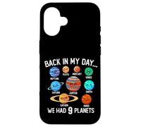 Back In My Day We Had 9 Planets Système solaire Space Science Coque pour iPhone 16