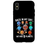 Back In My Day We Had 9 Planets Système solaire Space Science Coque pour iPhone X/XS
