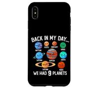 Back In My Day We Had 9 Planets Système solaire Space Science Coque pour iPhone XS Max