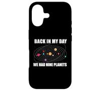 Back in My Day We Had Nine Planets Meme Système Solaire Amusant Coque pour iPhone 17