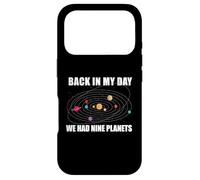 Back in My Day We Had Nine Planets Meme Système Solaire Amusant Coque pour iPhone 17 Pro