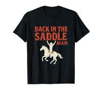 Back in the Saddle Again, illustration vintage d'un cheval de rodéo T-Shirt