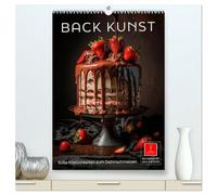 Back Kunst - Süße Köstlichkeiten zum Dahinschmelzen (hochwertiger Premium Wandkalender 2026 DIN A2 hoch), Kunstdruck in Hochglanz: Das ist wirklich Back Kunst, die die Herzen höher schlagen lässt.