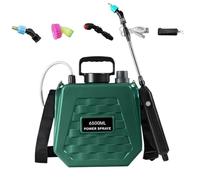 Back Pack Sprayer, Battery Powered Garden Yard Sprayer with 2-Speed Adjustable Settings, Rechargeable Irrigation Equipment with Multi Nozzle Options for Lawn Farm Patio Use 6L 9L