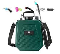 Back Pack Sprayer, Battery Powered Garden Yard Sprayer with 2-Speed Adjustable Settings, Rechargeable Irrigation Equipment with Multi Nozzle Options for Lawn Farm Patio Use 6L 9L