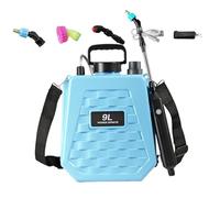 Back Pack Sprayer, Battery Powered Garden Yard Sprayer with 2-Speed Adjustable Settings, Rechargeable Irrigation Equipment with Multi Nozzle Options for Lawn Farm Patio Use 6L 9L