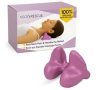 Back Rescue Masseur de cou à points de déclenchement 100 % silicone, outil de libération occipitale, soulagement des douleurs cervicales, soulagement des maux de tête, points flexibles pour plus de