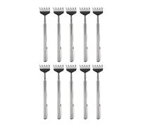 Back Scratcher Télescoping Télescoping portable pliable Backscratcher en acier inoxydable pour soulager les démangeaisons sur les jambes arrière de la tête avec clip de poche 10pcs