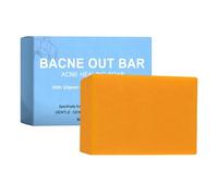 Back Soap with Scrub, Gentle Body Brightening with Base, 2.8 Inches Deep Pore Cleansing, Heavy Natural Block, Simple Organic Style for Teens, Daily Shower Routine Accessories for Young Teens & Adults