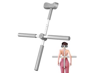 Back Stretch Stick - Acier + Mousse Upper Body Straightener | Exercise Stretching Bar Correction Fitness Tool | For Home, Apartment, Gym, Bodybuilding, Workout, After Sports, Daily Training