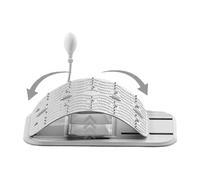 Back Stretcher - Lumbar Relief Bridge, Spine Cracking Support Arch with Nodes, Multi Level Adjustable Corrector, Ideal for Workplace Chair Stretch Daily Exercises