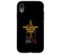 Back Surgery Made Me Bionic Cool Women Surgery Recover Coque pour iPhone XR
