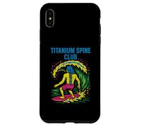 Back Surgery Titanium Spine Club Cool Mens Get Well Coque pour iPhone XS Max