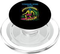Back Surgery Titanium Spine Club Cool Mens Get Well PopSockets PopGrip pour MagSafe