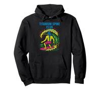 Back Surgery Titanium Spine Club Cool Mens Get Well Sweat à Capuche