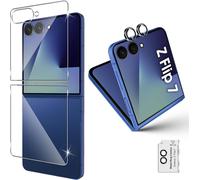 Back Tempered Glass For Samsung Galaxy Z Flip 7 5g [2 Pieces] + Camera Protector [1 Pieces], 9h Hardness Protective Film Back Anti-Scratch Screen Protector For Flip7 5g