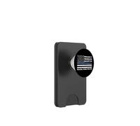Back The Blue Thin Blue Line Support de Police Motif Drapeau américain PopSockets PopWallet pour MagSafe