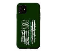 Back The Green Thin Green Line, Patrouille frontalière sous Drapeau américain Coque pour iPhone 11