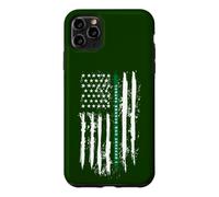 Back The Green Thin Green Line, Patrouille frontalière sous Drapeau américain Coque pour iPhone 11 Pro Max