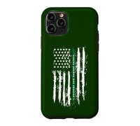 Back The Green Thin Green Line, Patrouille frontalière sous Drapeau américain Coque pour iPhone 11 Pro