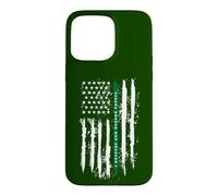 Back The Green Thin Green Line, Patrouille frontalière sous Drapeau américain Coque pour iPhone 15 Pro Max