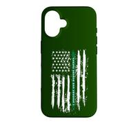 Back The Green Thin Green Line, Patrouille frontalière sous Drapeau américain Coque pour iPhone 16