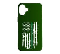 Back The Green Thin Green Line, Patrouille frontalière sous Drapeau américain Coque pour iPhone 16 Plus