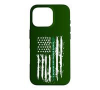 Back The Green Thin Green Line, Patrouille frontalière sous Drapeau américain Coque pour iPhone 16 Pro