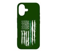 Back The Green Thin Green Line, Patrouille frontalière sous Drapeau américain Coque pour iPhone 17