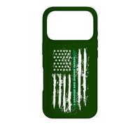Back The Green Thin Green Line, Patrouille frontalière sous Drapeau américain Coque pour iPhone 17 Pro