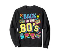 Back to 80's 1980s Vintage Retro Eighties Costume de fête Sweatshirt