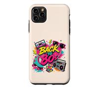 Back to 80s Nostalgia Roller Skate Boombox Cassette Tape Années 80 Coque pour iPhone 11 Pro Max