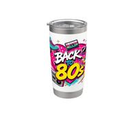 Back to 80s Retro Boom Box Roller Skate Rubik Lunettes de soleil Gobelet isotherme en acier inoxydable double paroi