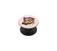 Back to 80s Retro Boom Box Roller Skate Rubik Lunettes de Soleil PopSockets PopGrip Adhésif