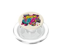 Back to 80s Retro Boom Box Roller Skate Rubik Lunettes de Soleil PopSockets PopGrip pour MagSafe