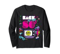 Back to 80's Tees Vintage Retro I Love 80's Graphic Design Manche Longue