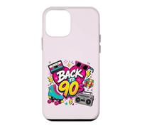 Back to 90s Nostalgia Roller Skate Boombox Cassette Années 90 Coque pour iPhone 12 Mini